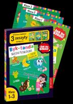 Okładka książki Pakiet Idę do szkoły. Byk-tanda Marcina Przewoźnika i Zabawy Ortograficzne. Klasy 1-3