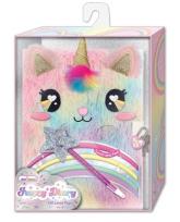 Opakowanie Pamiętnik futrzany z długopisem Jednorożec