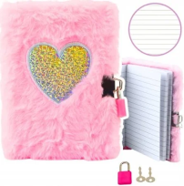 Opakowanie Pamiętnik na kłódkę A6/80K pluszowy różowy