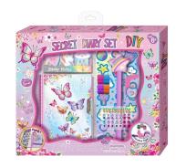 Opakowanie Pamiętnik na zamek z akcesoriami Motylki