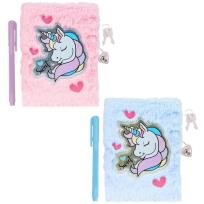 Opakowanie Pamiętnik pluszowy jednorożec długopis MIX
