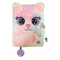 Opakowanie Pamiętnik z kłódką A5/96K 3D włochacz Charming Cat