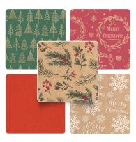 Opakowanie Papier do pakowania Christmas Kraft mix (50szt)
