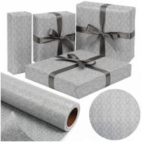 Opakowanie Papier Grey/Silver Damask X-Strong 57cmx25m