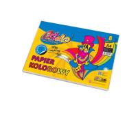Opakowanie Papier kolorowy A4 samoprzylep 8 kartek błyszczący