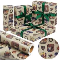 Opakowanie Papier kraftowy Retro Christmas X-Strong 38cmx20m