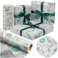 Opakowanie Papier miętowo szary New York X-Strong 57cmx25m