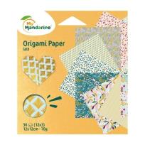 Opakowanie Papier origami ze złotym 12x12cm