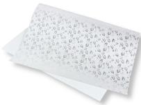 Opakowanie Papier ozdobny - srebrne liście 40x60cm 5ar