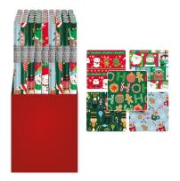 Opakowanie Papier prezentowy Christmas 200x70cm mix (50szt)