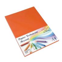 Opakowanie Papier techniczny brystol A4 pomarańczowy 50ark