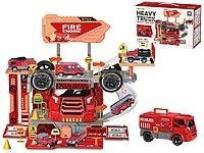 Opakowanie Parking bazy straży pożarnej z pojazdami 46el