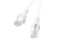 Okładka książki Patchcord UTP Lanberg PCU5-10CC-1500-W (RJ45 - RJ45 ; 15m; UTP; kat. 5e; kolor biały)