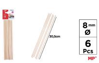 Opakowanie Patyczki drewniane kreatywne-okrągłe 6szt