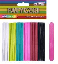 Opakowanie Patyczki kolorowe 114x10x2mm 60szt