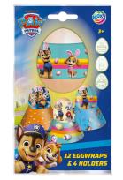 Opakowanie Paw Patrol 12 owijek na jajka i 4 podstawki