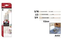 Opakowanie Pędzle do szablonów 3szt