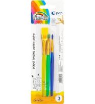 Opakowanie Pędzle szkolne kolorowe GR-PK03 3szt FIORELLO