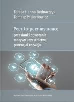 Okładka książki Peer-to-peer insurance. Przesłanki powstania...