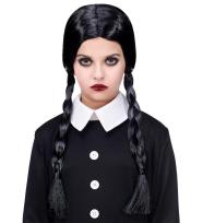 Opakowanie Peruka czarna z warkoczami