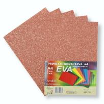 Opakowanie Pianka brokatowa A4 Eva miedziana biodegrad. 5szt