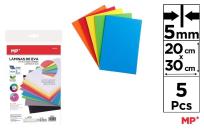 Opakowanie Pianka dekoracyjna 5mm 20x30cm 5 kolorów