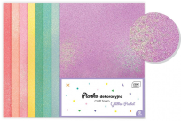 Opakowanie Pianka dekoracyjna brokat pastel 8szt