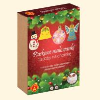 Opakowanie Piaskowe Malowanki Ozdoby na choinkę Bałwanek