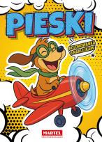 Okładka książki Pieski. Kolorowanka komiksowa z naklejkami