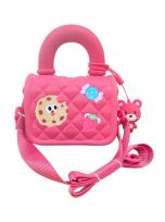 Opakowanie Pikowana torebeczka z ozdobami różowa