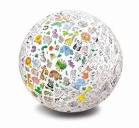 Opakowanie Piłka balonowa do kolorowania xxl zwierzątka