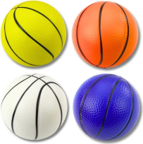 Opakowanie Piłka do koszykówki piankowa 12cm MIX