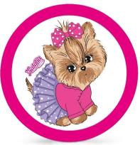 Opakowanie Piłka PVC Natalia 230mm - Piesek