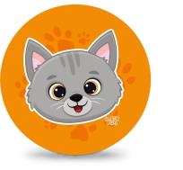 Opakowanie Piłka PVC Sportox Kids 230mm - Kotek