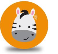 Opakowanie Piłka PVC Sportox Kids 230mm - Zebra