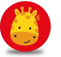 Opakowanie Piłka PVC Sportox Kids 230mm - Żyrafa