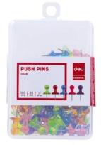 Opakowanie Pinezki trójkątne kolorowe 100szt DELI