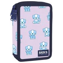 Opakowanie Piórnik 3-komorowy z wyposażeniem BACKUP 4 model EW 63 Pieski