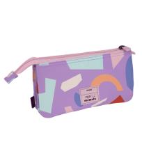 Opakowanie Piórnik 5 komorowy Fun Animals fioletowy