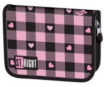 Opakowanie Piórnik dwuklapkowy bez wyposażenia Pink Checkered