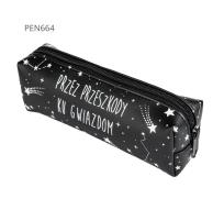 Opakowanie Piórnik jednokomorowy czarny - Przez przeszkody..