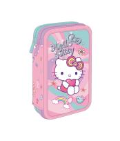 Opakowanie Piórnik podwójny z wyposażeniem Hello Kitty Jumper 2 Pink 1