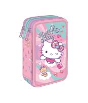 Opakowanie Piórnik potrójny z wyposażeniem Hello Kitty Jumper 3 Pink 1