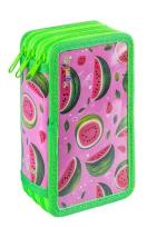 Opakowanie Piórnik z wyposaż 3-komorowy Watermelon zielony