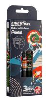 Opakowanie Pióro kulkowe Energel BL77N Nature light blister 3 sztuki