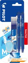 Opakowanie Pióro kulkowe Frixion clicker niebieskie 2 szt. + wkłady + gumka Pilot