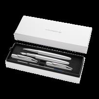 Opakowanie Pióro wieczne Pelikan +pióro kulkowe Jazz Noble Elegance Silver