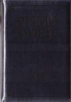 Okładka książki Pismo Święte w etui granatowe