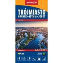 Okładka książki Plan Trójmiasto - Gdańsk - Gdynia - Sopot 1:17 000