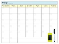 Opakowanie Planer magnetyczny suchościeralny tygodniowy 30x40